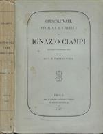 Opuscoli vari, storici e critici