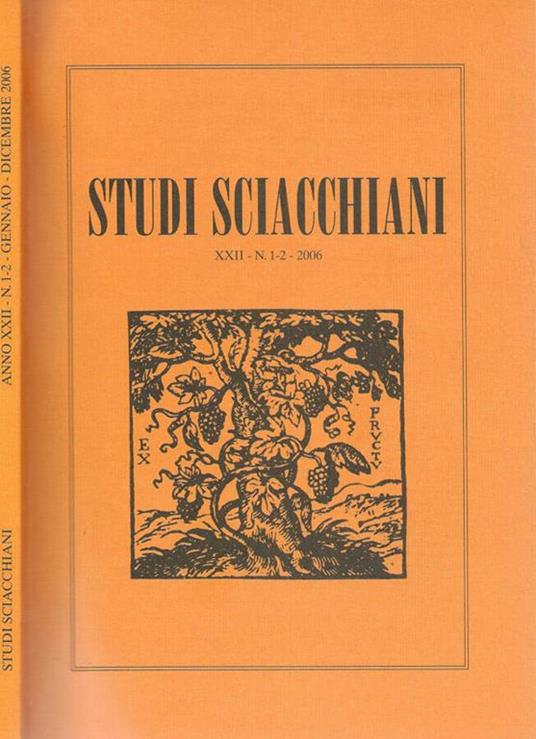 Studi sciacchiani XXII-N.1-2-2006 - copertina