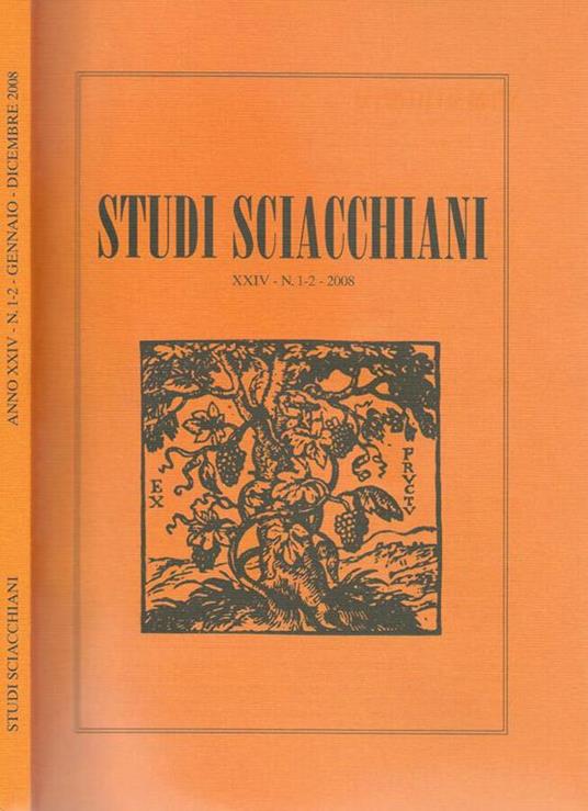 Studi sciacchiani XXIV-N.1-2-2008 - copertina