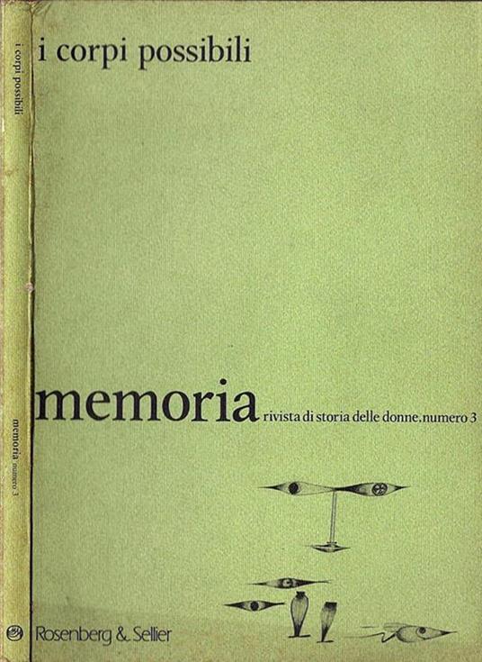 Memoria n. 3 - I corpi possibili - copertina