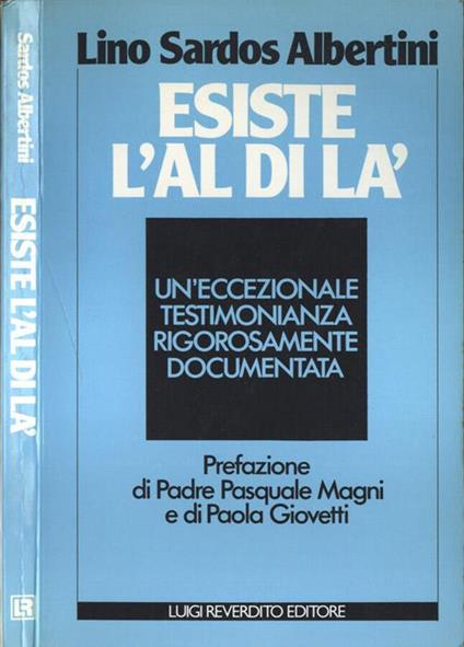 Esiste l' al di là - Lino Sardos Albertini - copertina