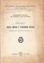 Mattia Corvino e l' Umanesimo Italiano