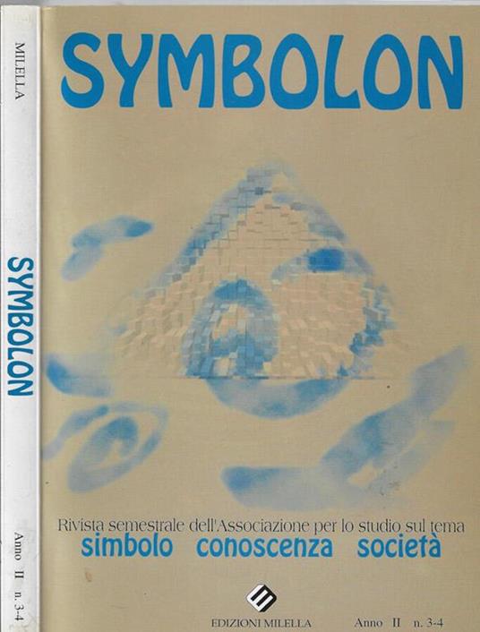 Symbolon anno 1998 N. 3-4 - Giovanni Manetti - copertina