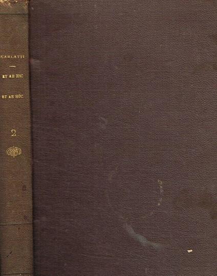 Et ab hic et ab hoc. Il castello dei sogni - Americo Scarlatti - copertina