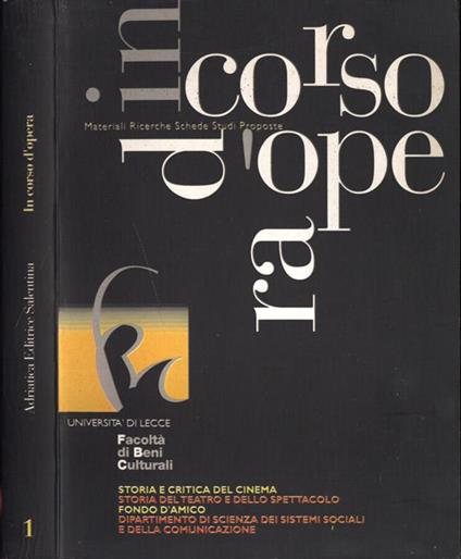 In corso d' opera 1 - copertina
