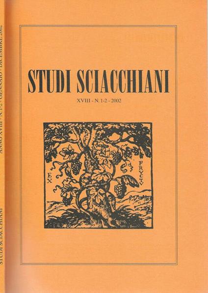 Studi sciacchiani XVIII-N.1-2-2002 - copertina