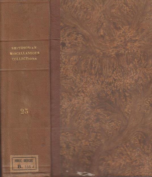Smithsonian miscellaneous collections vol XXIII - copertina