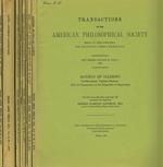 Transactions of the american philosophical society. New series, volume 62, fasc.1/8