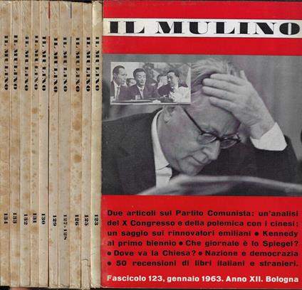 Il Mulino n. 123-125126-127-128-129-130-131-132-133-134 Anno 1963 - copertina