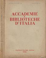 Accademie e Biblioteche D'Italia, anno XXIII, nuova serie, n. 4 - 5 - 6, luglio - dicembre 1955