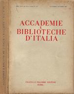 Accademie e Biblioteche D'Italia, anno XXVII, nuova serie, n. 5 - 6, settembre - dicembre 1959