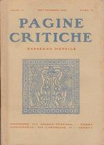 Pagine critiche anno IV n 6