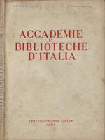 Accademie e Biblioteche D'Italia, anno, XX, nuova serie, novembre - dicembre 1952