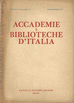 Accademie e Biblioteche D'Italia, anno XLIV, nuova serie, n. 1, gennaio - febbraio 1976
