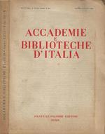 Accademie e Biblioteche D'Italia, anno XXVI, nuova serie, n. 3 - 4, maggio - agosto 1958