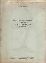 Appunti per una biografia politica di Rodolfo Morandi ( 1930-1933 )