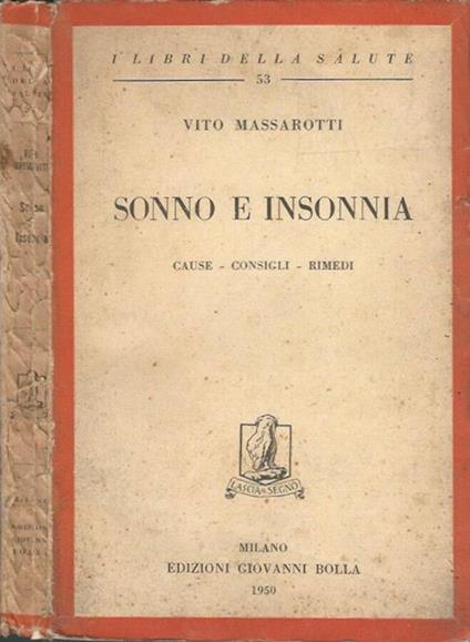 Sonno e insonnia - copertina