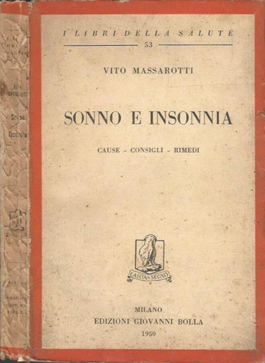 Sonno e insonnia - copertina