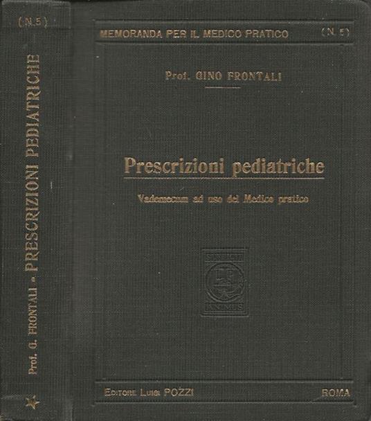 Prescrizioni pediatriche - Gino Frontali - copertina