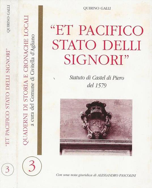 Et pacifico stato delli signori - Quirino Galli - copertina