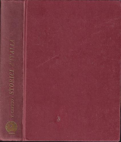 Storici d'Italia di tutti i tempi - Vincenzo Caputo - copertina