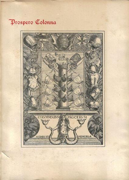 Calendario storico della Famiglia Colonna - copertina