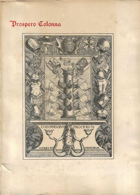 Calendario storico della Famiglia Colonna - copertina