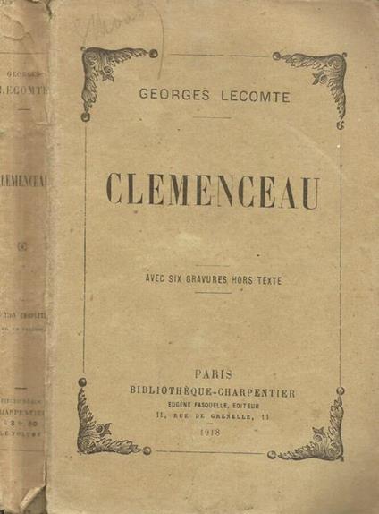 Clemenceau - copertina