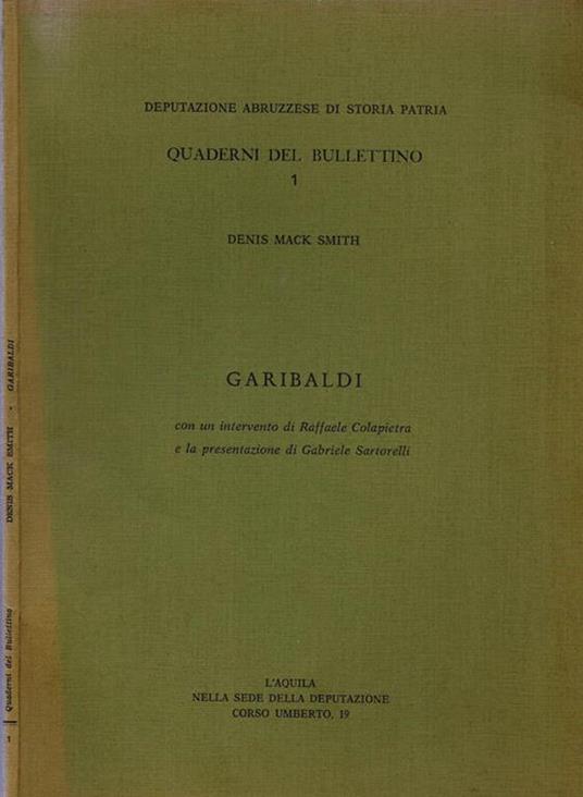Garibaldi - Denis Mack Smith - copertina