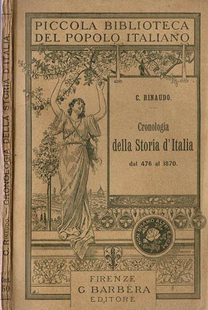 Cronologia della storia d'Italia. Dal 476 al 1870 - Caterina Rinaudo - copertina