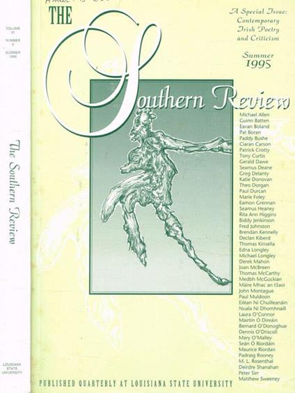 The southern review. Volume 31, numero 3, summer 1995 - copertina