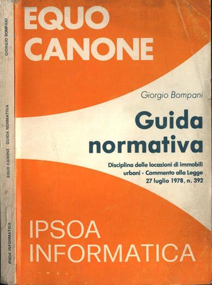 Equo canone - Giorgio Bompani - copertina