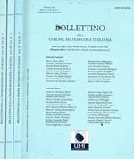 Bollettino della unione matematica italiana .Vol.III, 2010, 3voll