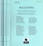 Bollettino della unione matematica italiana.Vol.I, 2008, 3voll