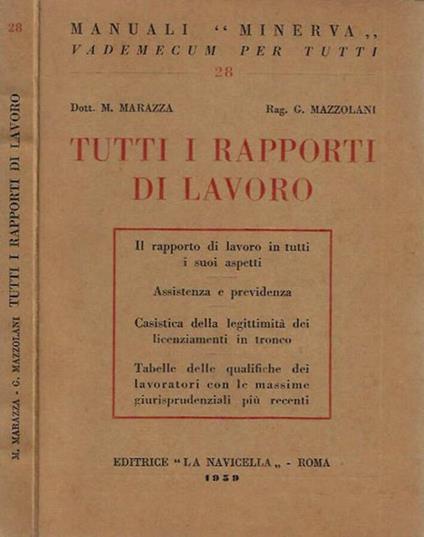 Tutti i rapporti di lavoro - copertina