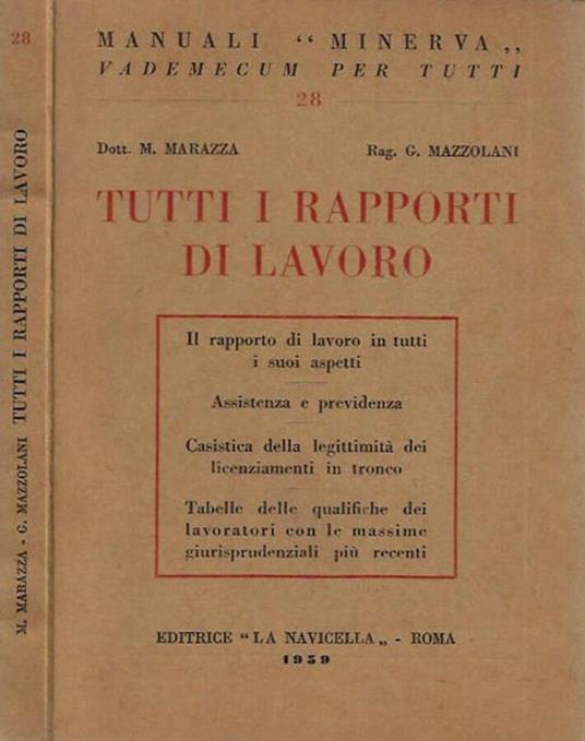 Tutti i rapporti di lavoro - copertina