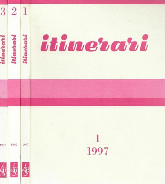 Itinerari 1,2,3 -1997 - copertina