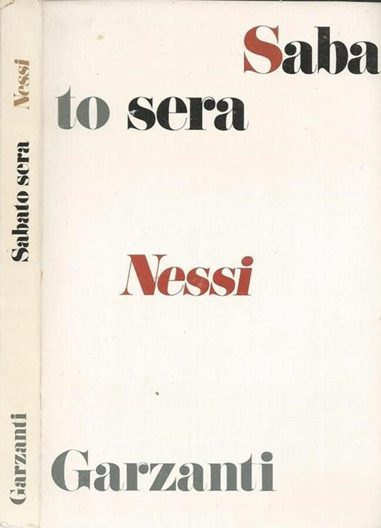 Sabato sera - copertina