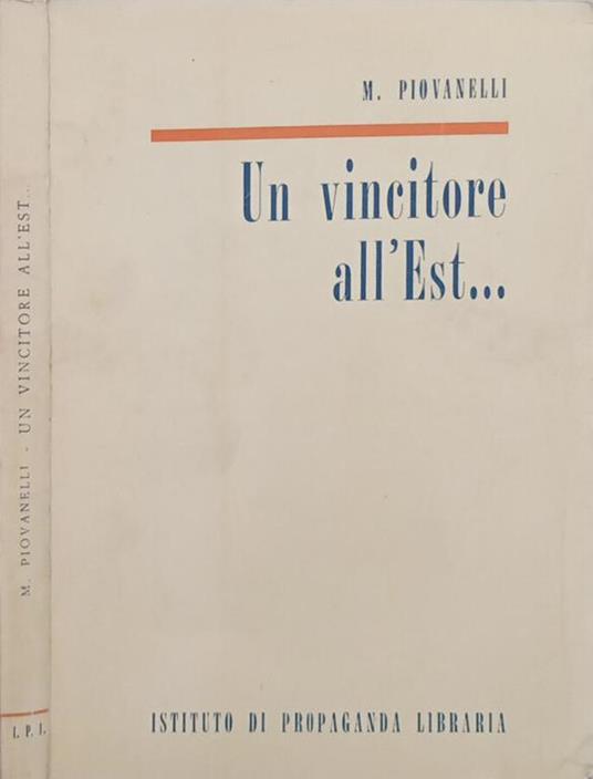 Un vincitore all’Est - Maricilla Piovanelli - copertina