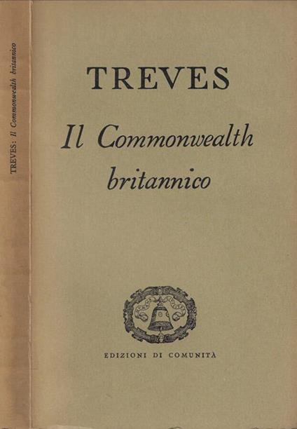Il commonwealth britannico - Giuseppino Treves - copertina