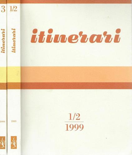 Itinerari 1-2,3 -1999 - copertina
