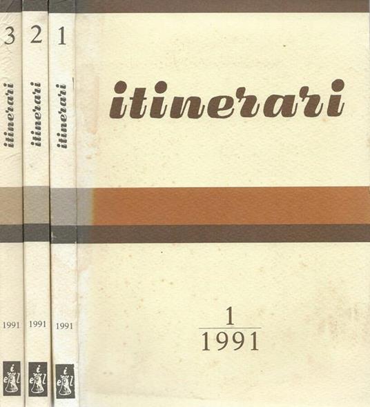 Itinerari 1,2,3 -1991 - copertina