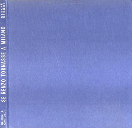 Se Renzo tornasse a Milano - Claudio C. Secchi - copertina