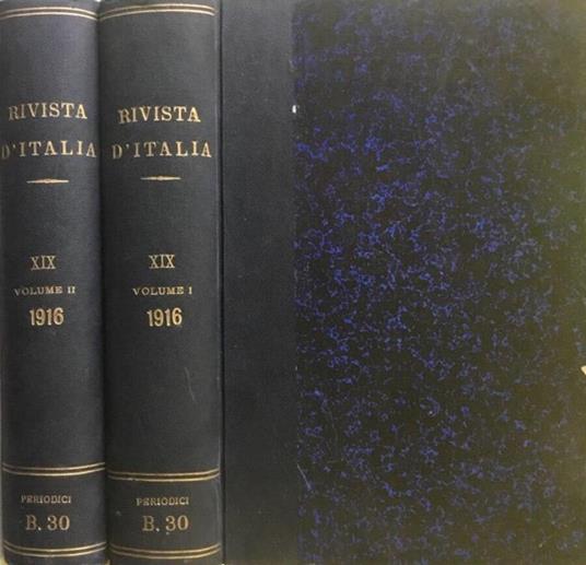 Rivista d'Italia - Anno XIX - Volumi I - II - Angelico da Civitavecchia - copertina