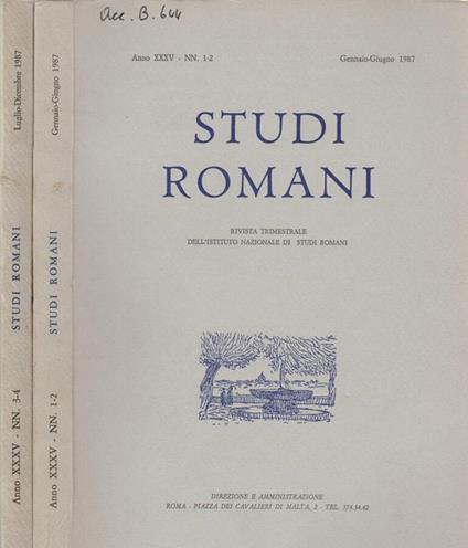 Studi Romani - Angelico da Civitavecchia - copertina