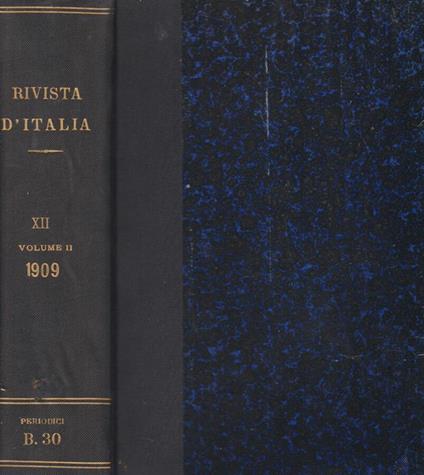 Rivista d'Italia - Anno XII - Volume II - Angelico da Civitavecchia - copertina
