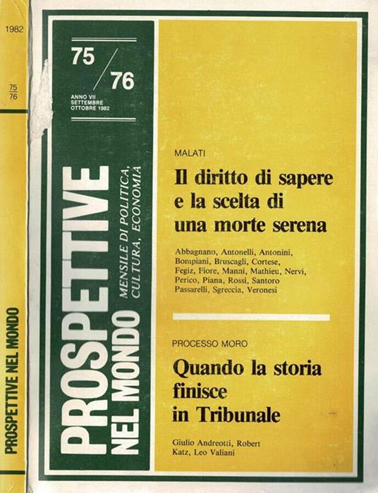 Prospettive nel mondo - 1982, n. 75-76 - copertina