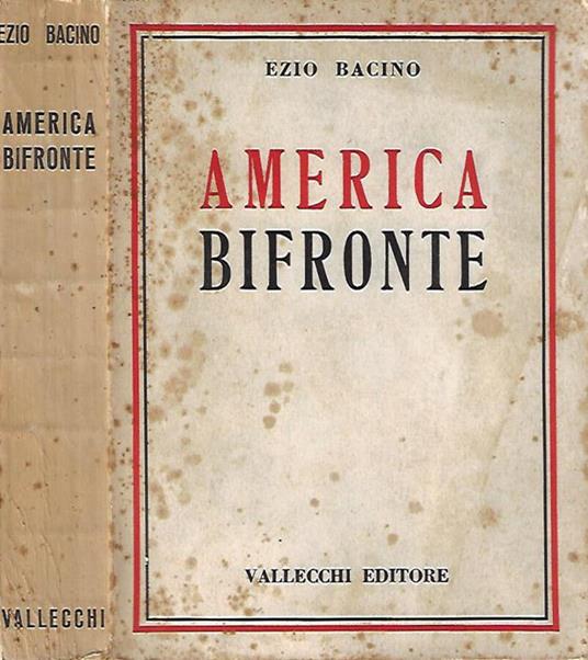 America bifronte - Ezio Bacino - copertina