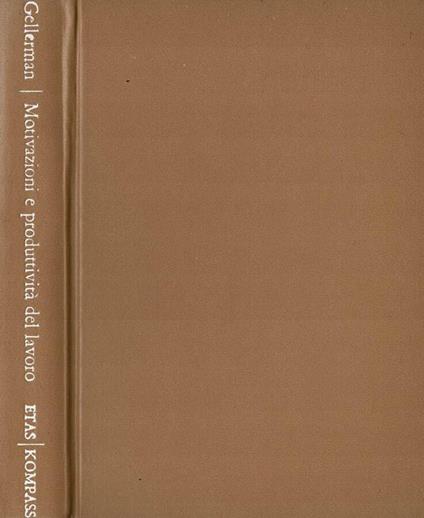 Motivazioni e produttività del lavoro - copertina