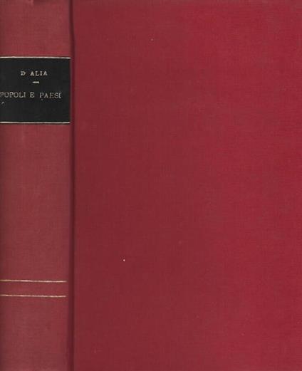 Popoli e Paesi Nella Storia Dell'Umanità - Antonino D'Alia - copertina